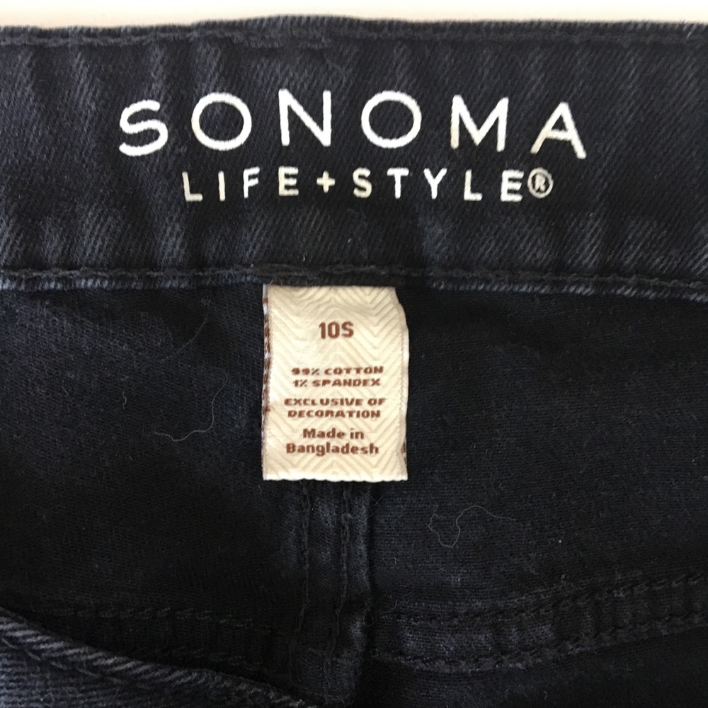 Sonoma Black Mid Rise Jeans - Picture 3 of 8